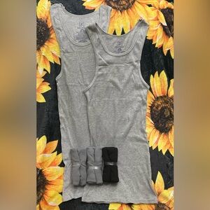 NWOT George Men’s A Shirts Lot of 5 Wife Beater Tank Tops Bundle size Small
